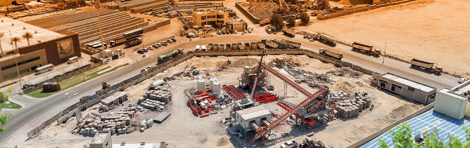 Modern industrial background